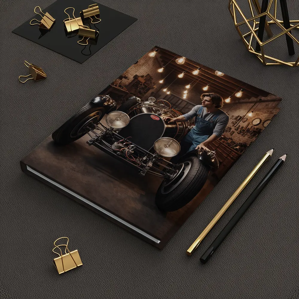 Bugatti Classic Car Vintage Garage Workshop – Notebooks