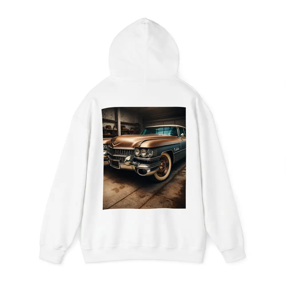 Vintage Cadillac Classic Car in Old Garage – Hoodies