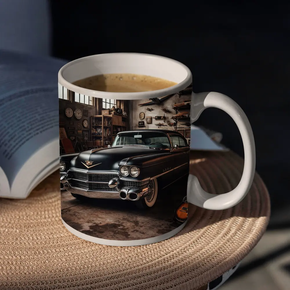 Classic Cadillac DeVille Black Vintage Garage – Mugs