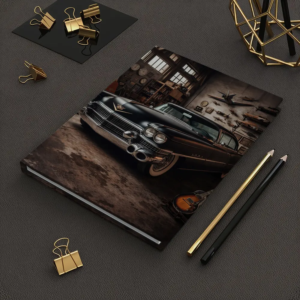 Classic Cadillac DeVille Black Vintage Garage – Notebooks