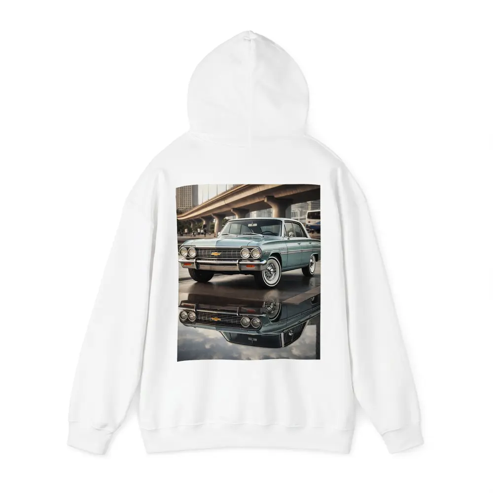 Chevrolet Malibu Classic Reflection City Background – Hoodies