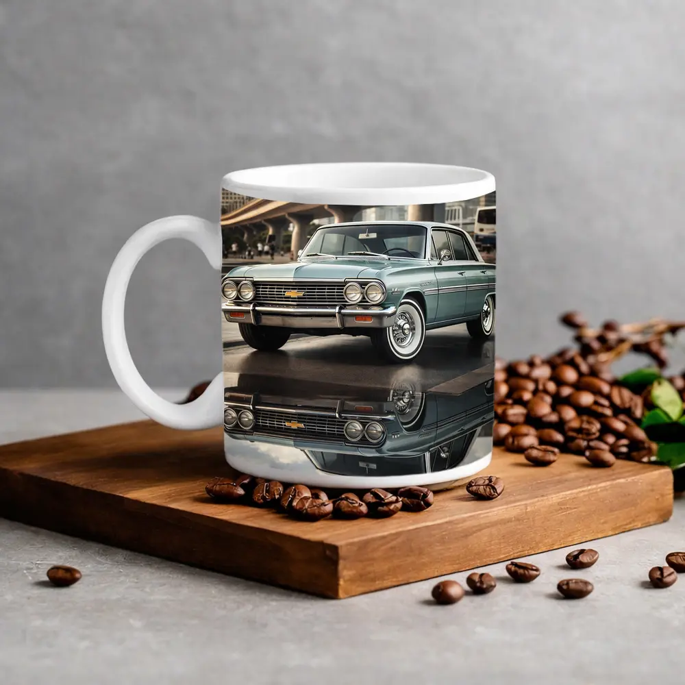 Chevrolet Malibu Classic Reflection City Background – Mugs