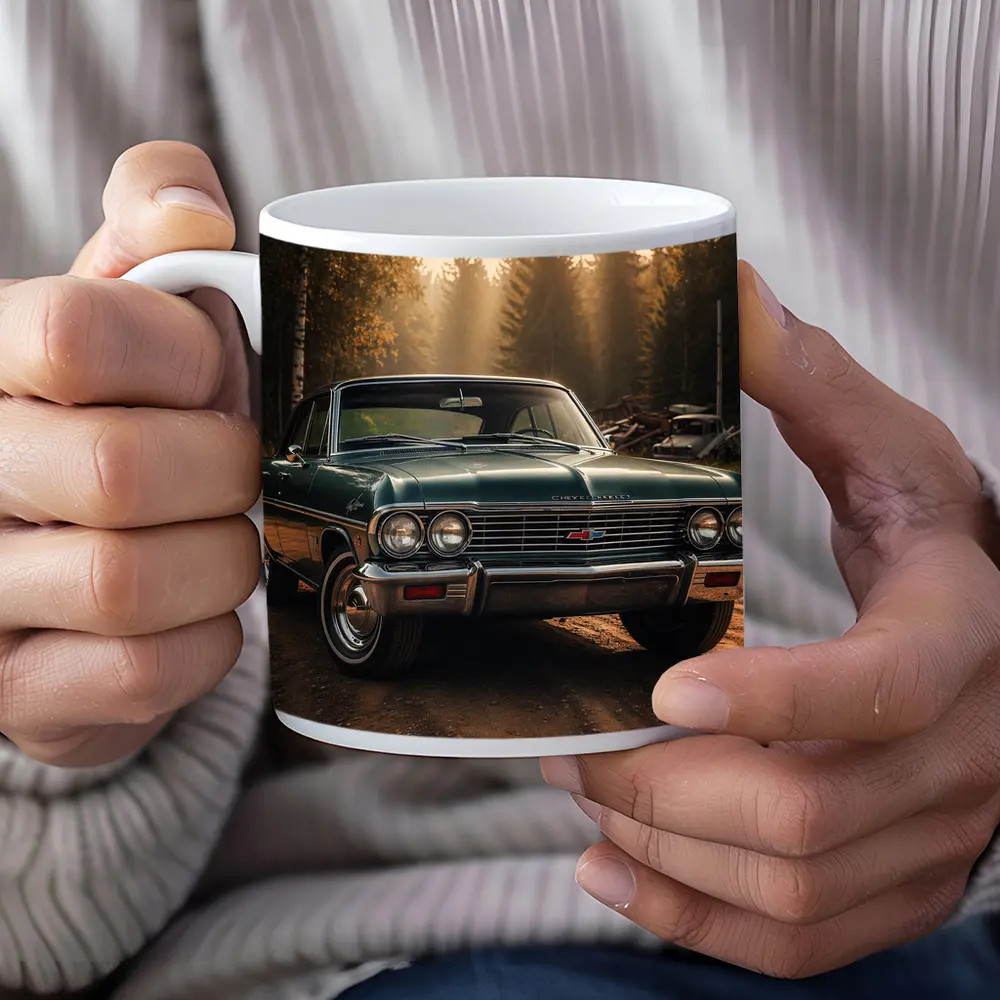 Chevrolet Malibu Classic Green Forest Road – Mugs