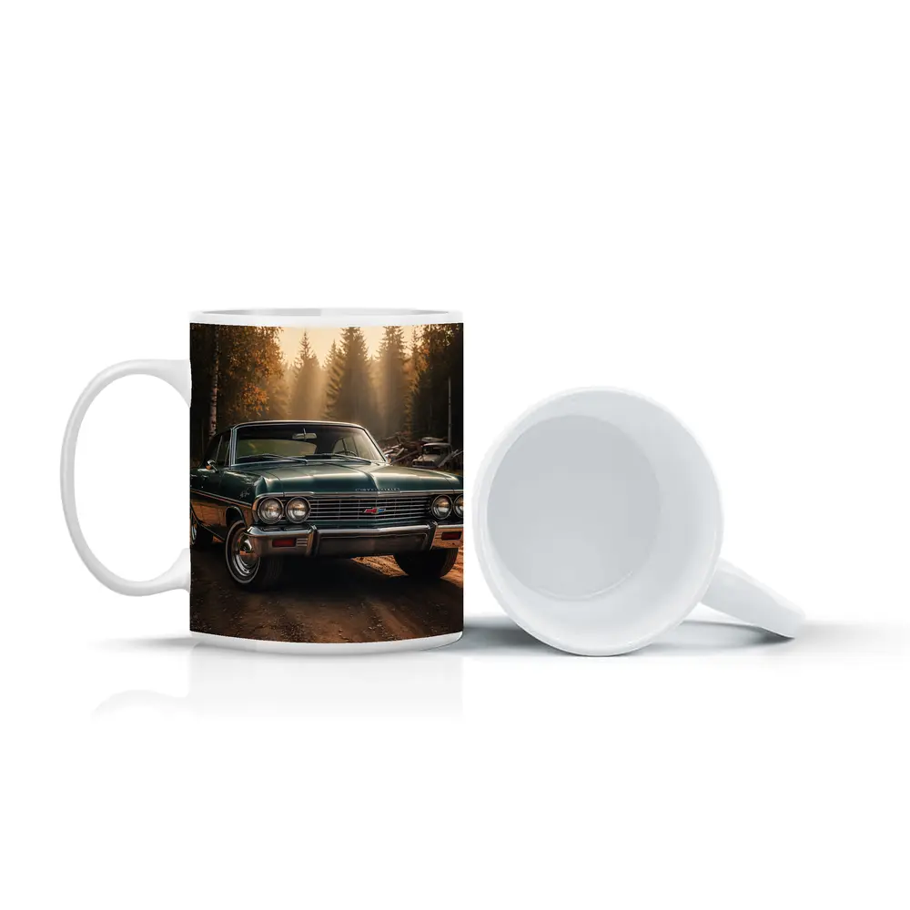 Chevrolet Malibu Classic Green Forest Road – Mugs