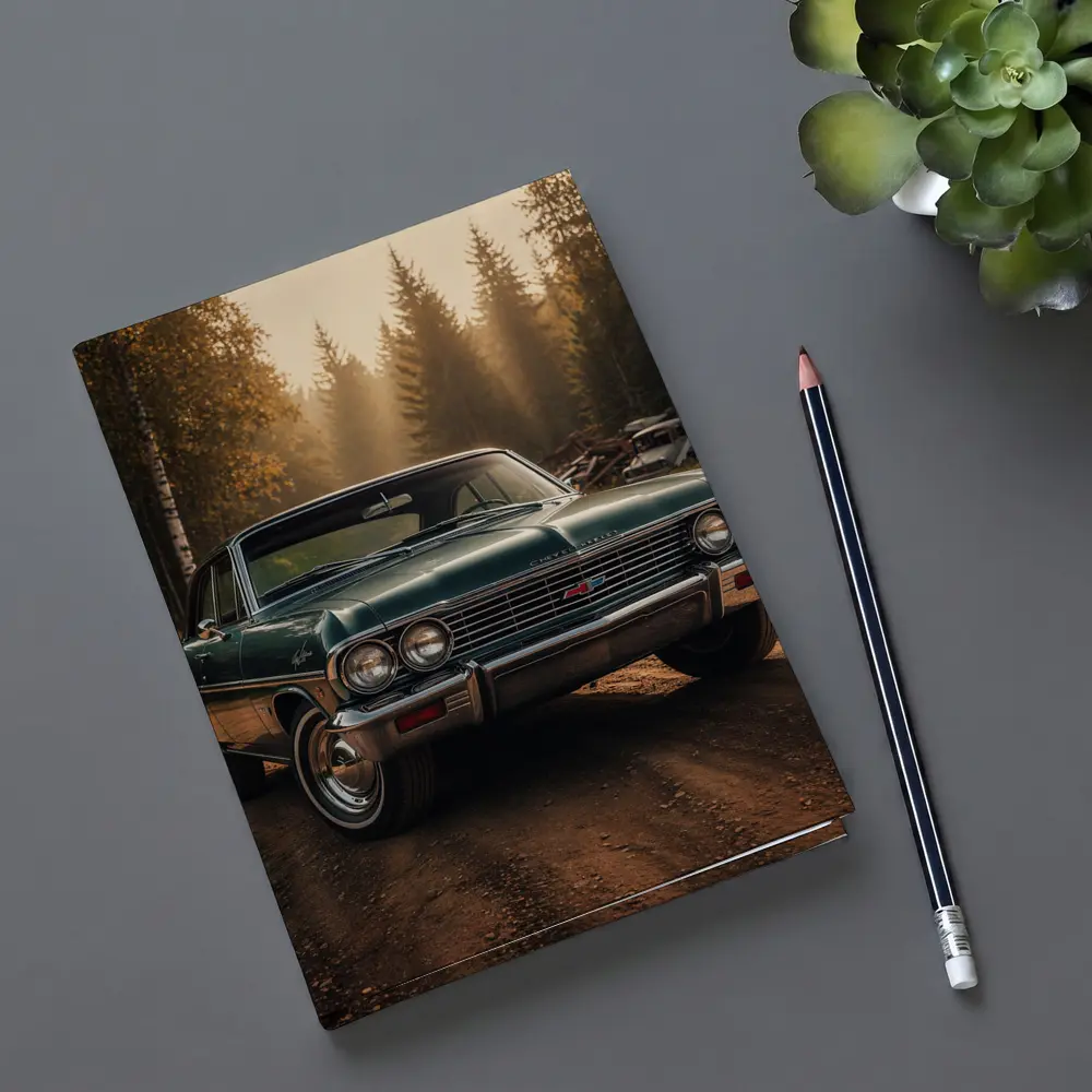 Chevrolet Malibu Classic Green Forest Road – Notebooks