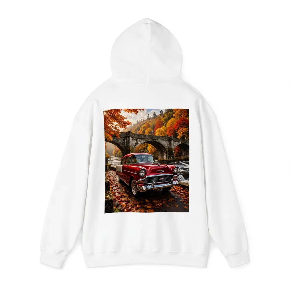 Vintage Chevrolet Bel Air Old Stone Bridge – Hoodies