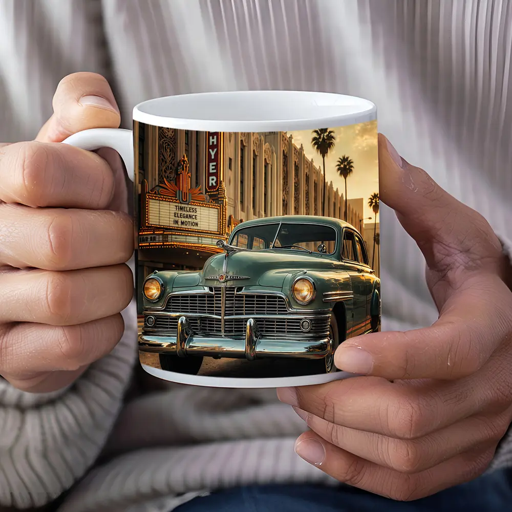 Vintage Chrysler Classic Car Hollywood Street – Mugs