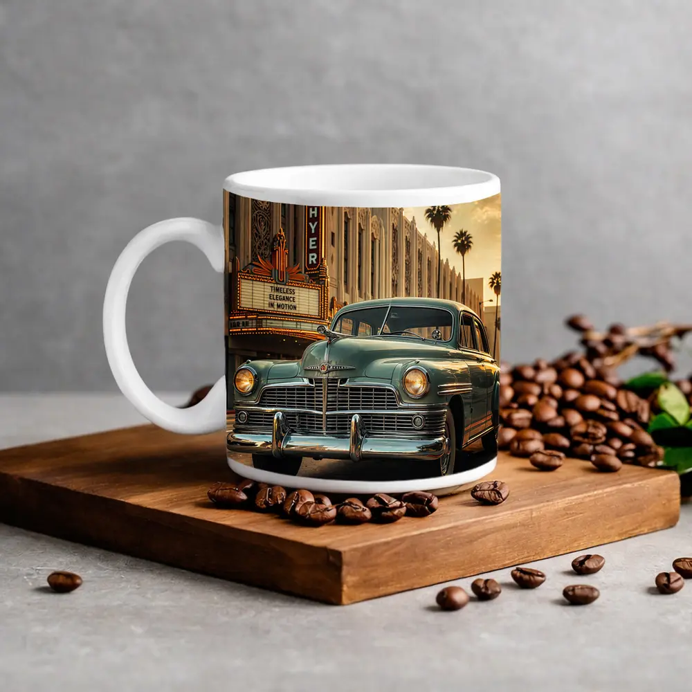 Vintage Chrysler Classic Car Hollywood Street – Mugs