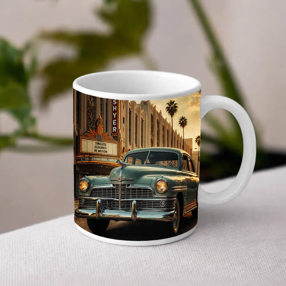 Vintage Chrysler Classic Car Hollywood Street – Mugs