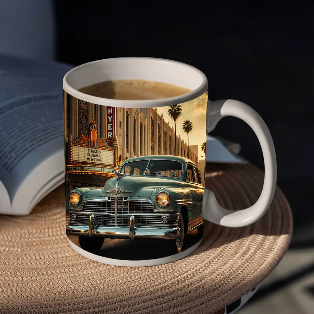 Vintage Chrysler Classic Car Hollywood Street – Mugs