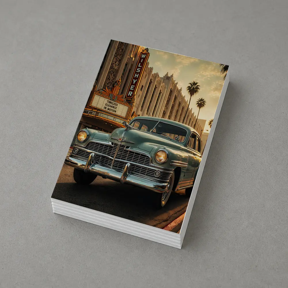 Vintage Chrysler Classic Car Hollywood Street – Postcards