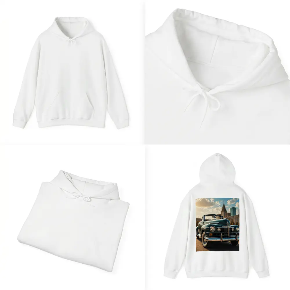 Vintage Chrysler Classic Car City Skyline – Hoodies