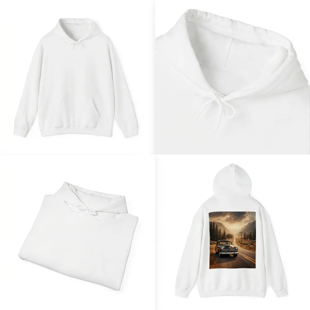 Vintage Dodge Classic Car Mountain Road – Hoodies