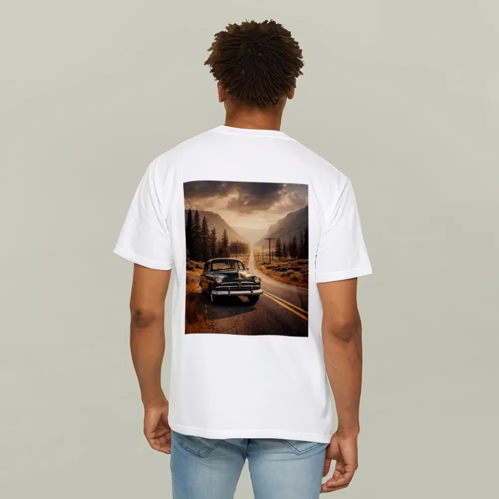 Vintage Dodge Classic Car Mountain Road – T-Shirts