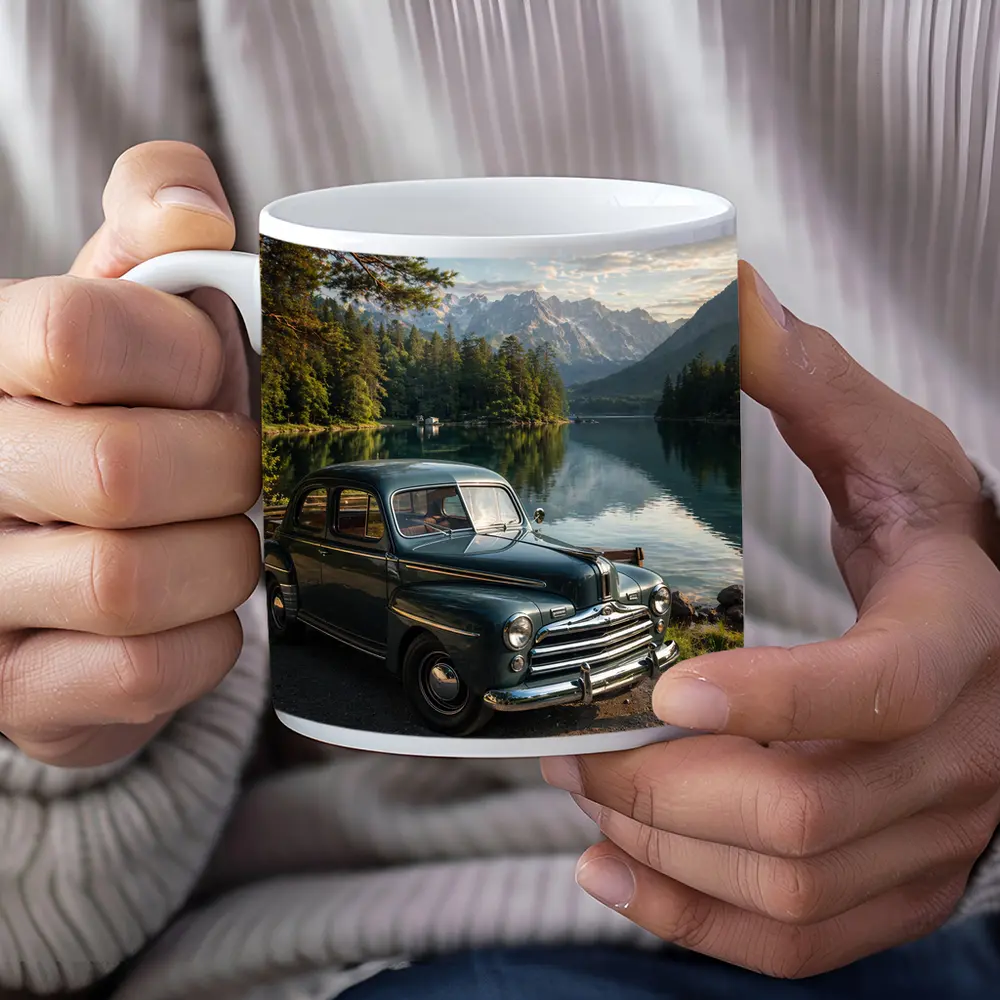Vintage Ford Classic Car Mountain Lake – Mugs