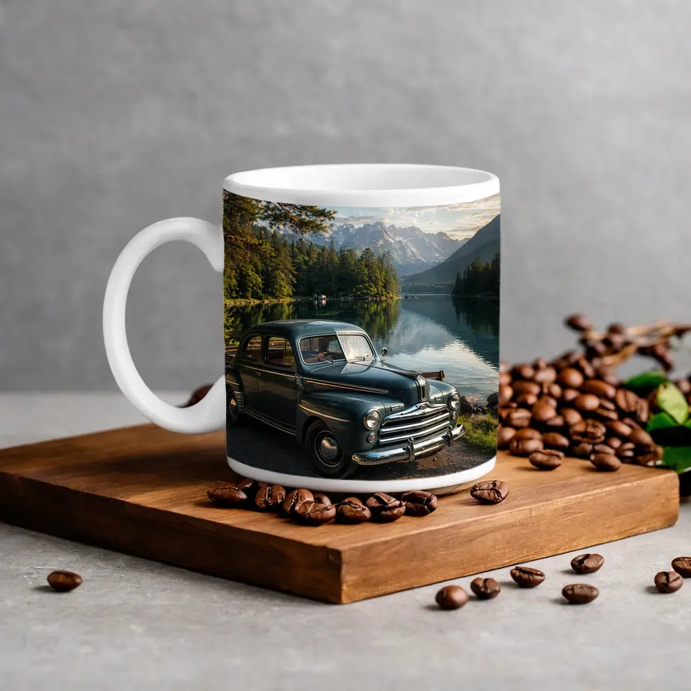 Vintage Ford Classic Car Mountain Lake – Mugs