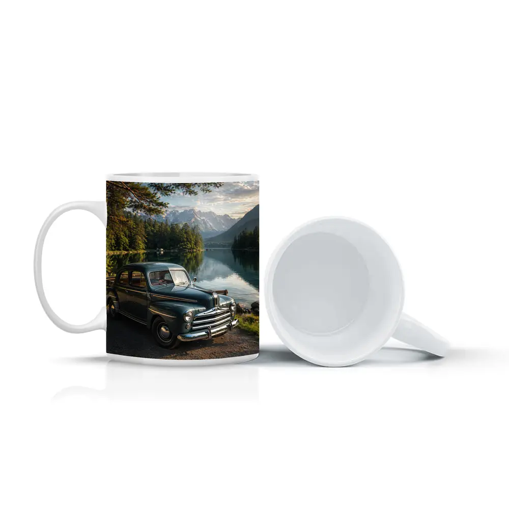 Vintage Ford Classic Car Mountain Lake – Mugs
