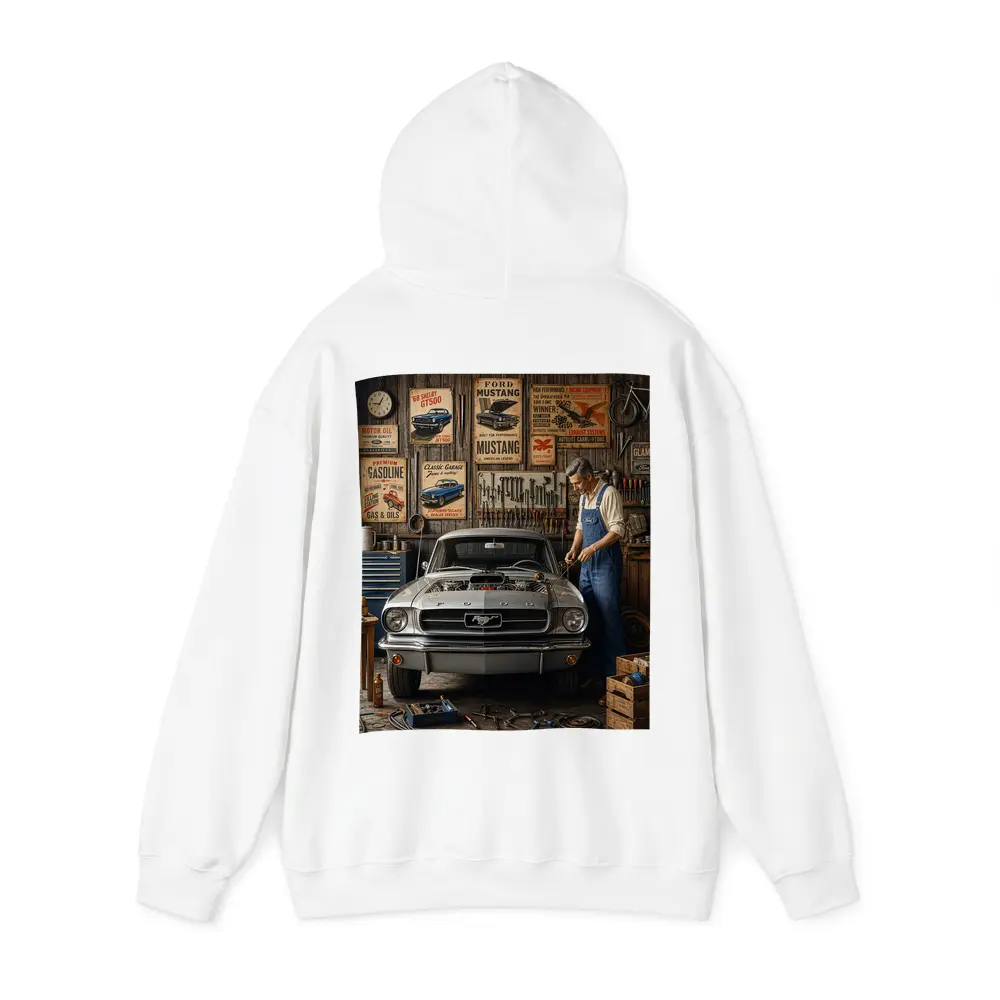 Ford Mustang Classic Garage Mechanic Vintage – Hoodies