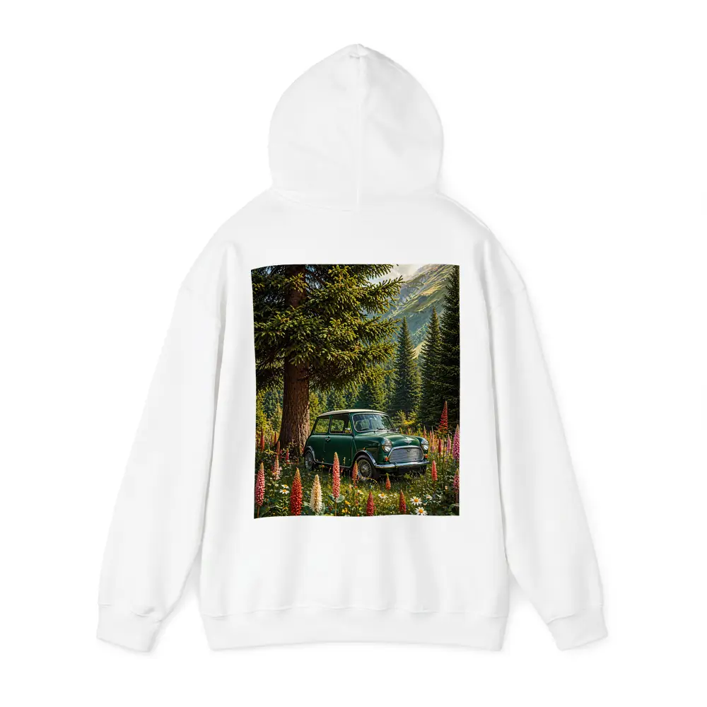 Classic Mini Cooper Green Alpine Wildflower Forest – Hoodies
