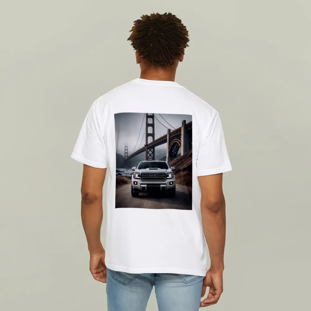 GMC Truck Golden Gate Bridge Foggy – T-Shirts