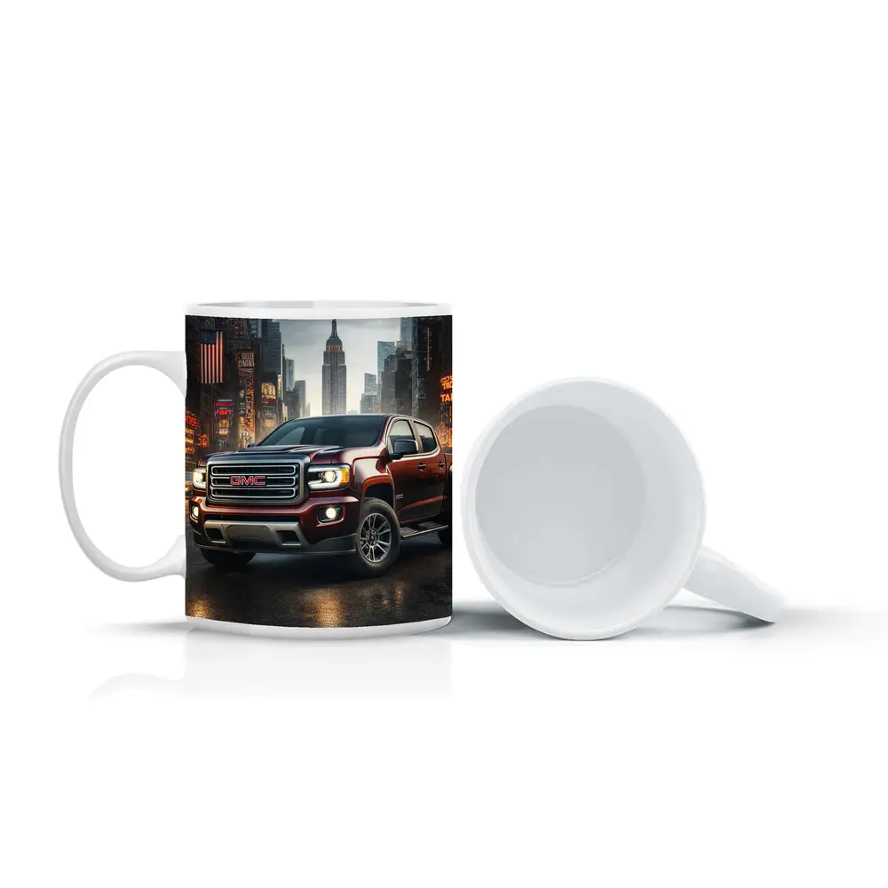 GMC Truck Dark Red New York City – Mugs