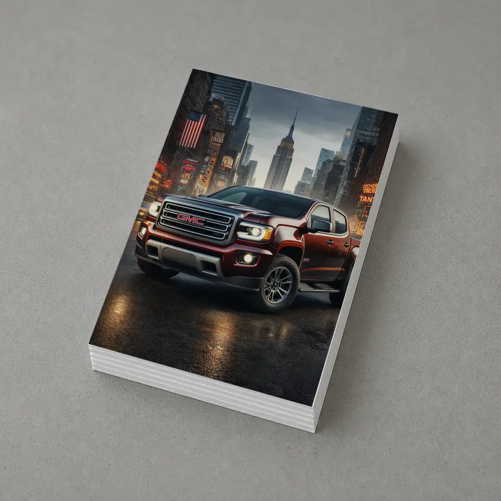 GMC Truck Dark Red New York City – Postcards