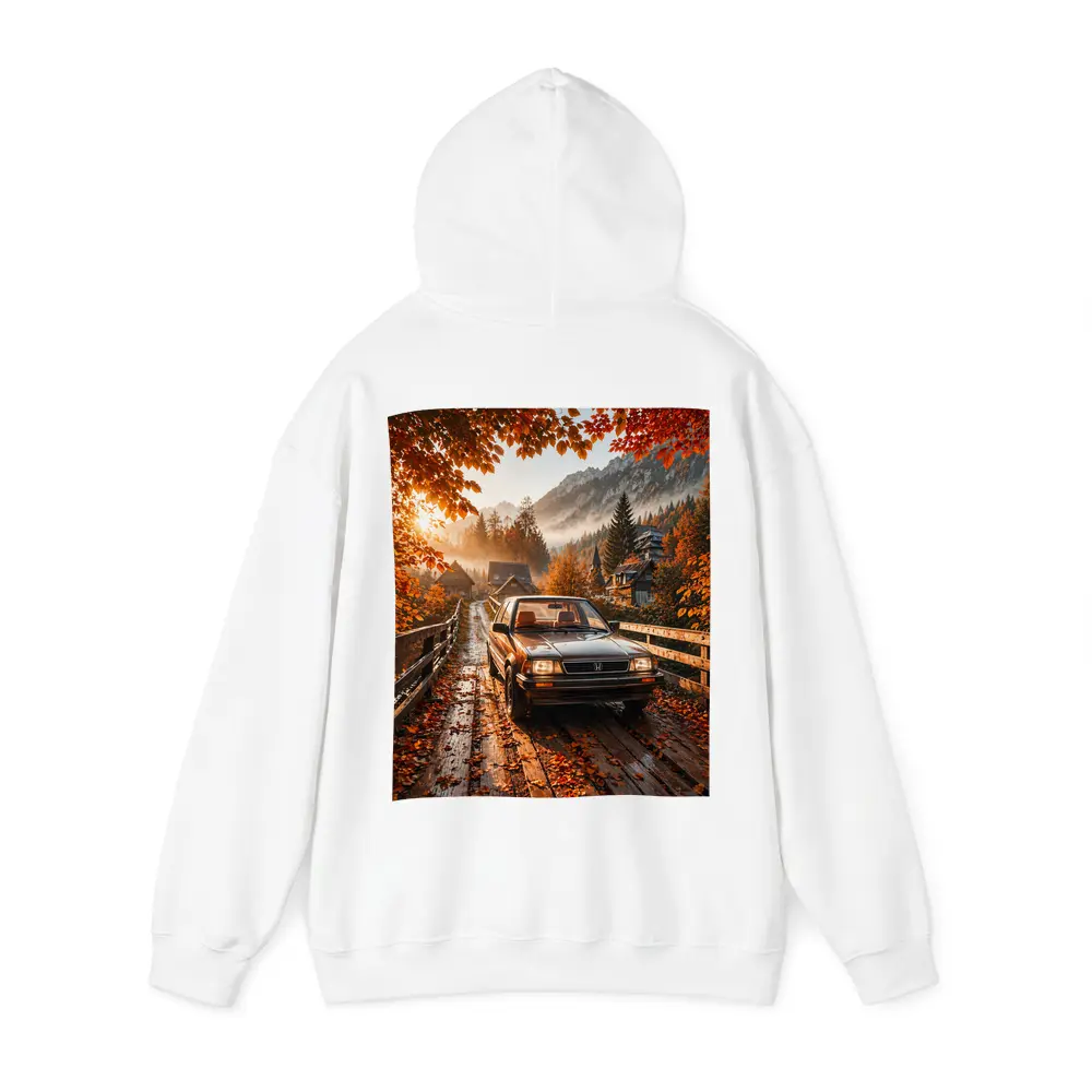 Honda Classic Car Autumn Mountain Village Road – Hoodies