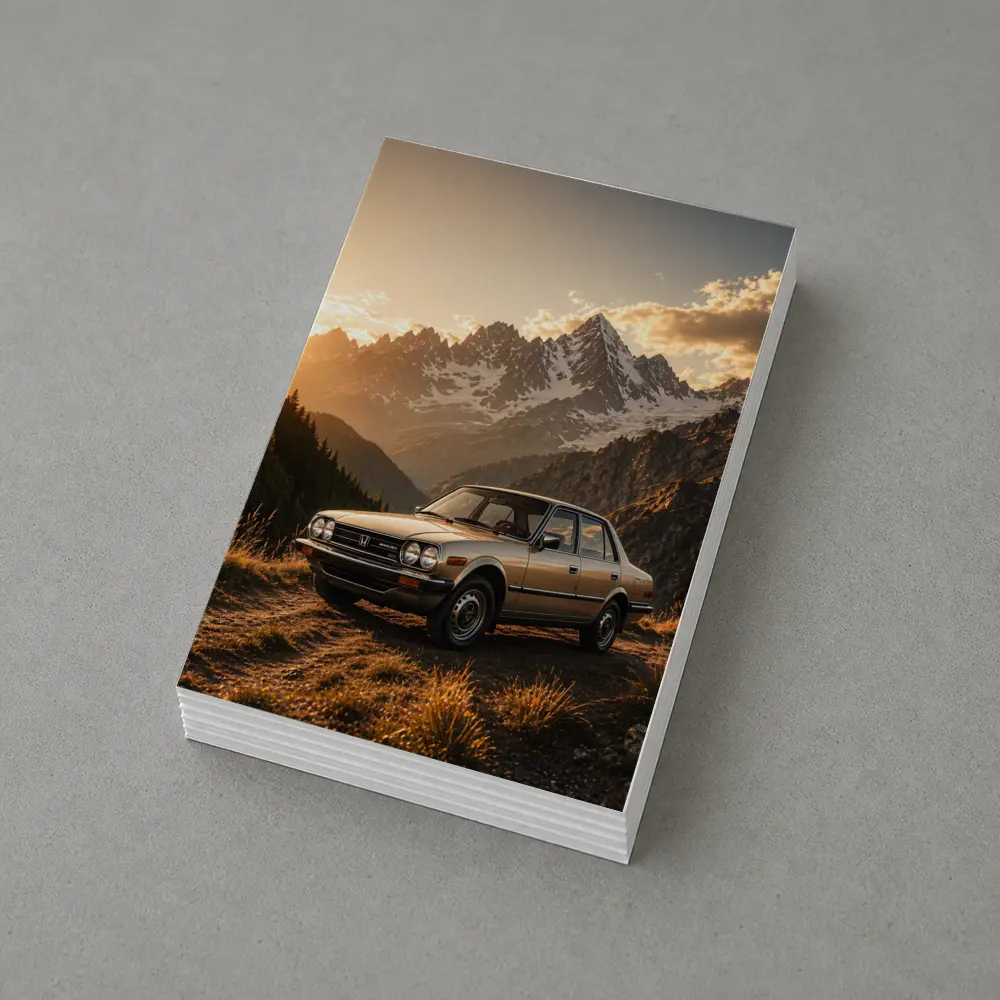 Honda Accord Classic Sedan Mountain Sunset – Postcards