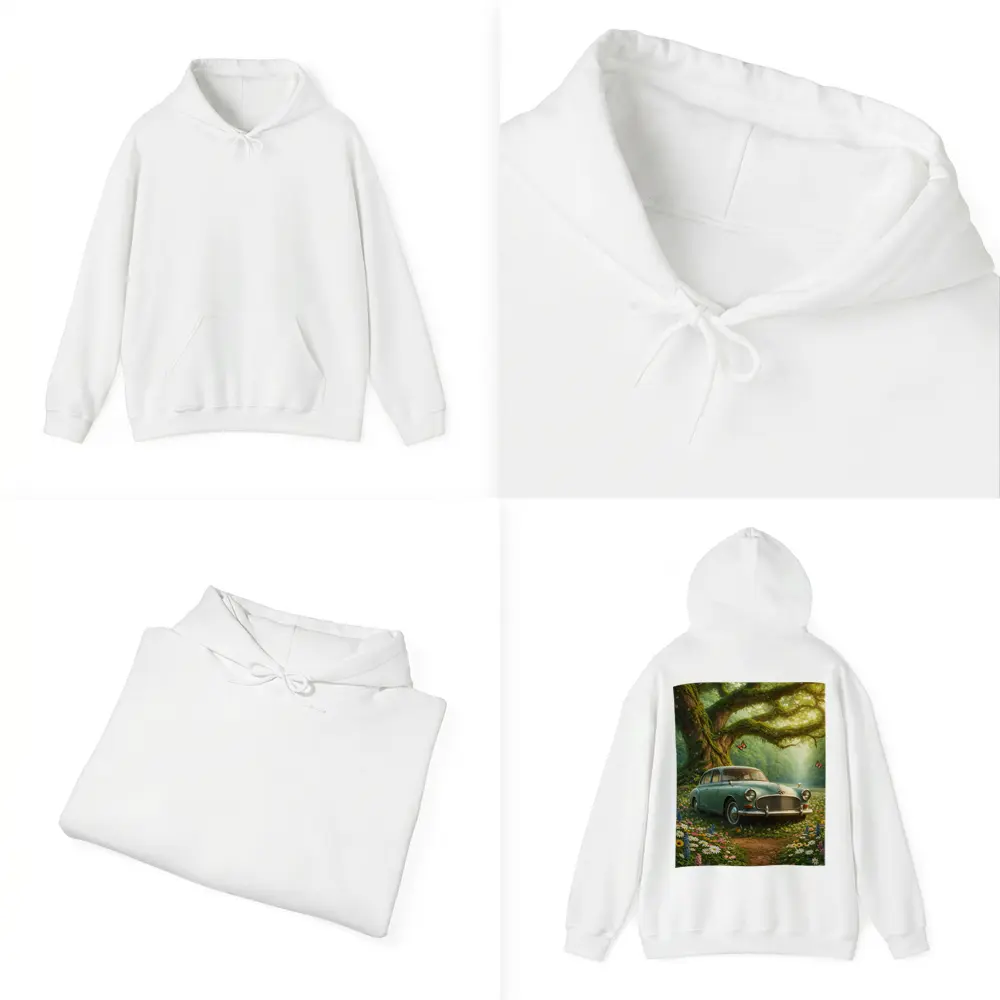 Vintage Classic Car Forest Wildflowers Fantasy – Hoodies