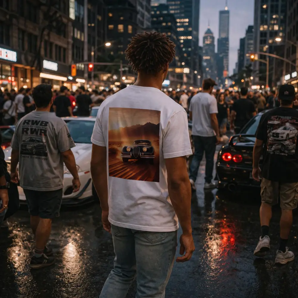 Vintage Jaguar XK Desert Sunset Drive – T-Shirts