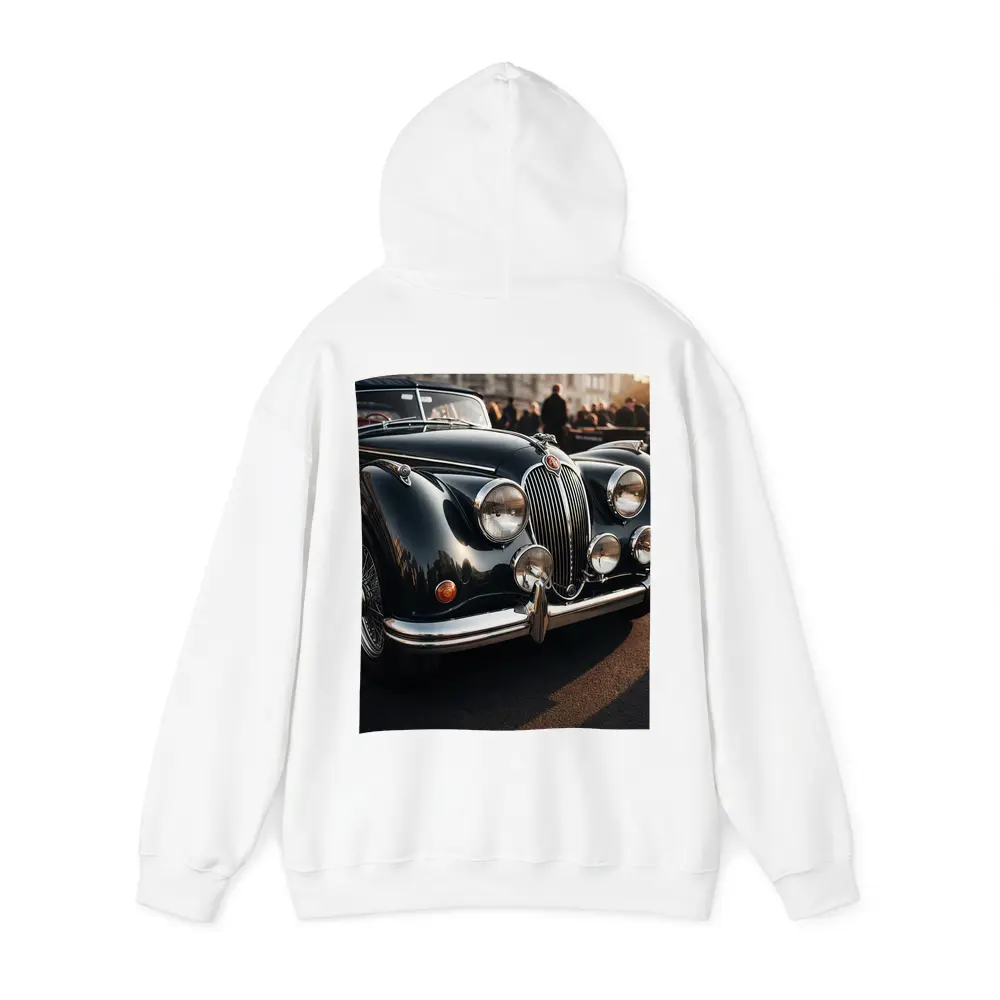 Vintage Jaguar Classic Car Street Scene – Hoodies