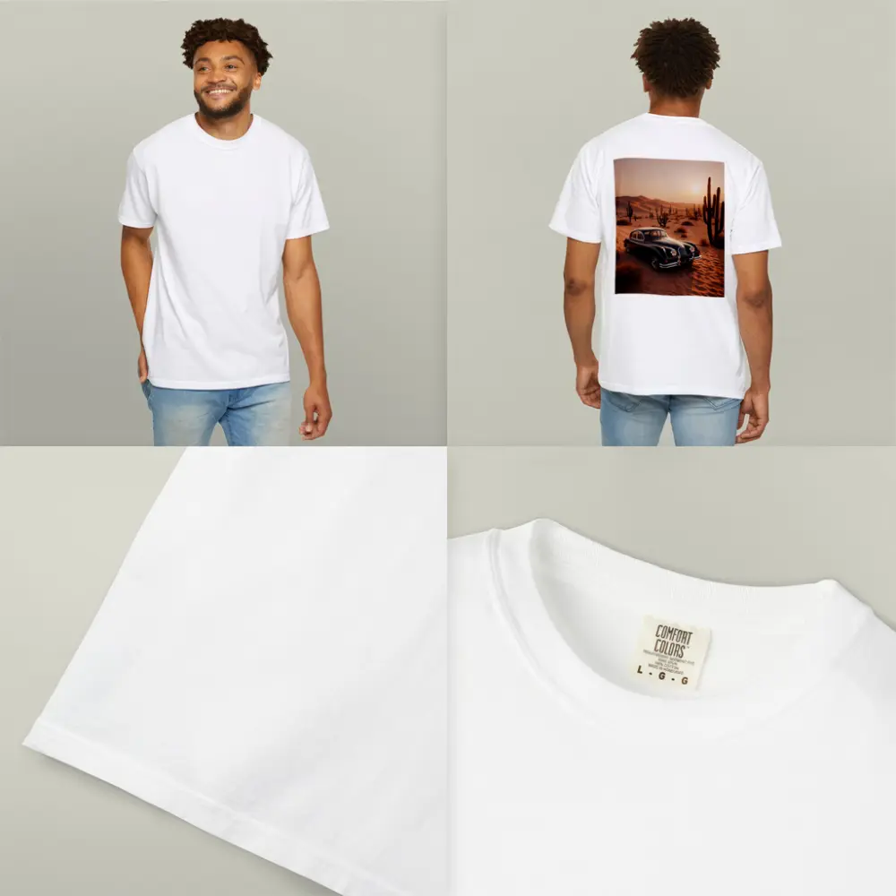 Vintage Jaguar XK Classic Car Desert Sunset – T-Shirts