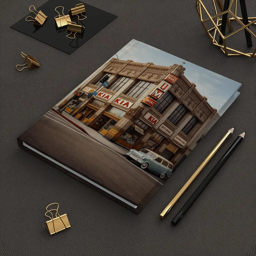 Kia Auto Center Retro Art Deco Building – Notebooks