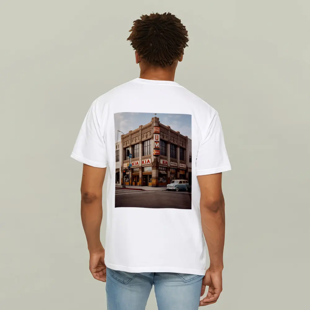 Kia Auto Center Retro Art Deco Building – T-Shirts