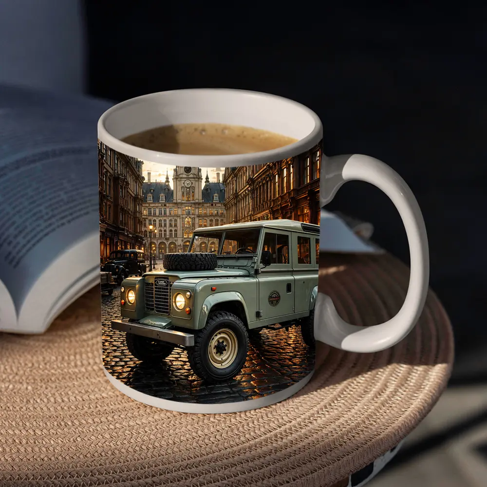 Land Rover Defender Classic European City Street – Mugs