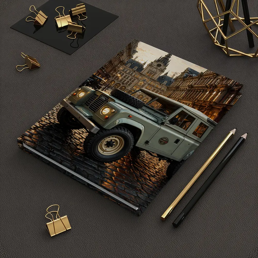 Land Rover Defender Classic European City Street – Notebooks
