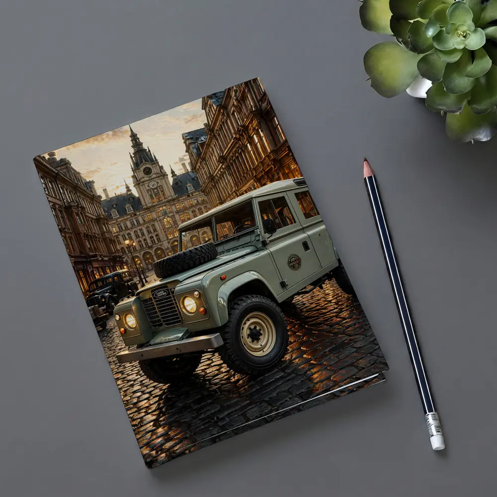 Land Rover Defender Classic European City Street – Notebooks