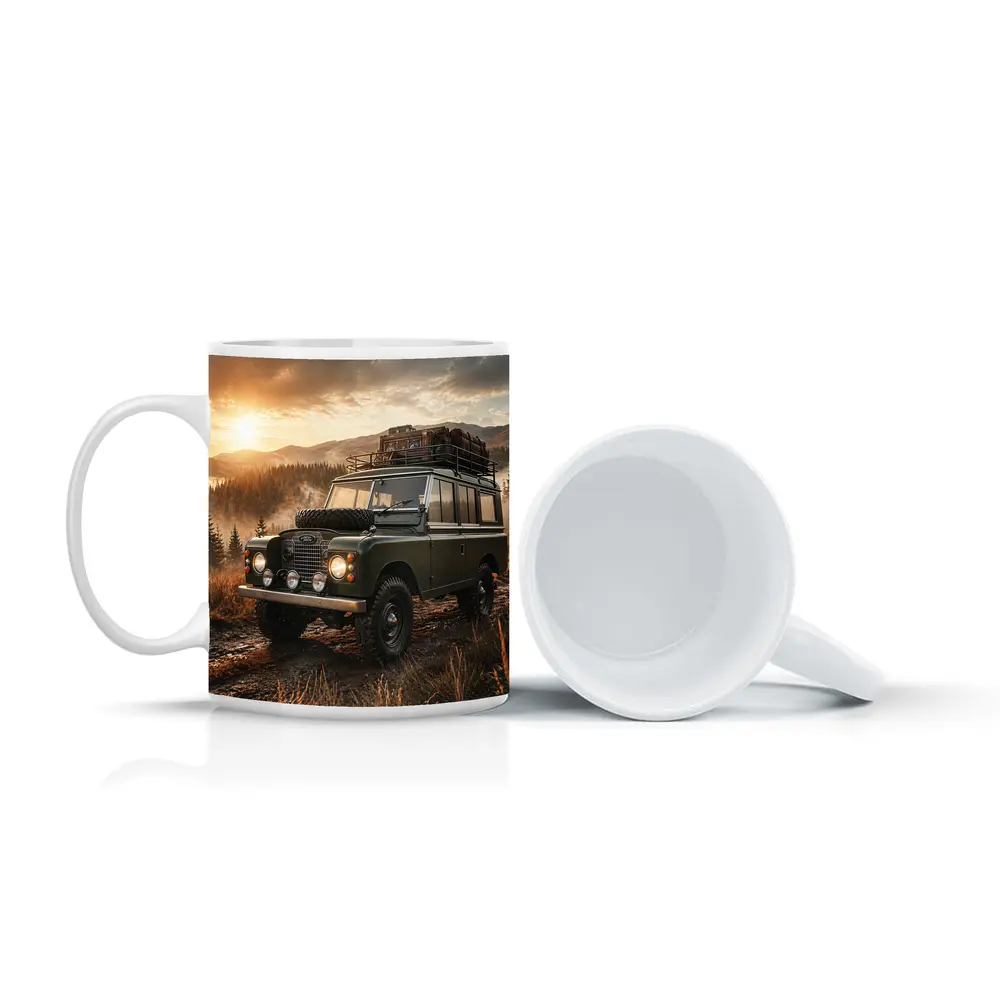 Land Rover Series III Mountain Sunset Drive – Mugs
