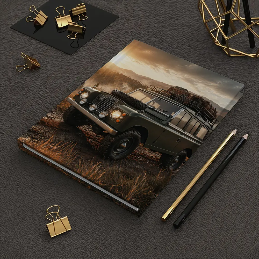 Land Rover Series III Mountain Sunset Drive – Notebooks