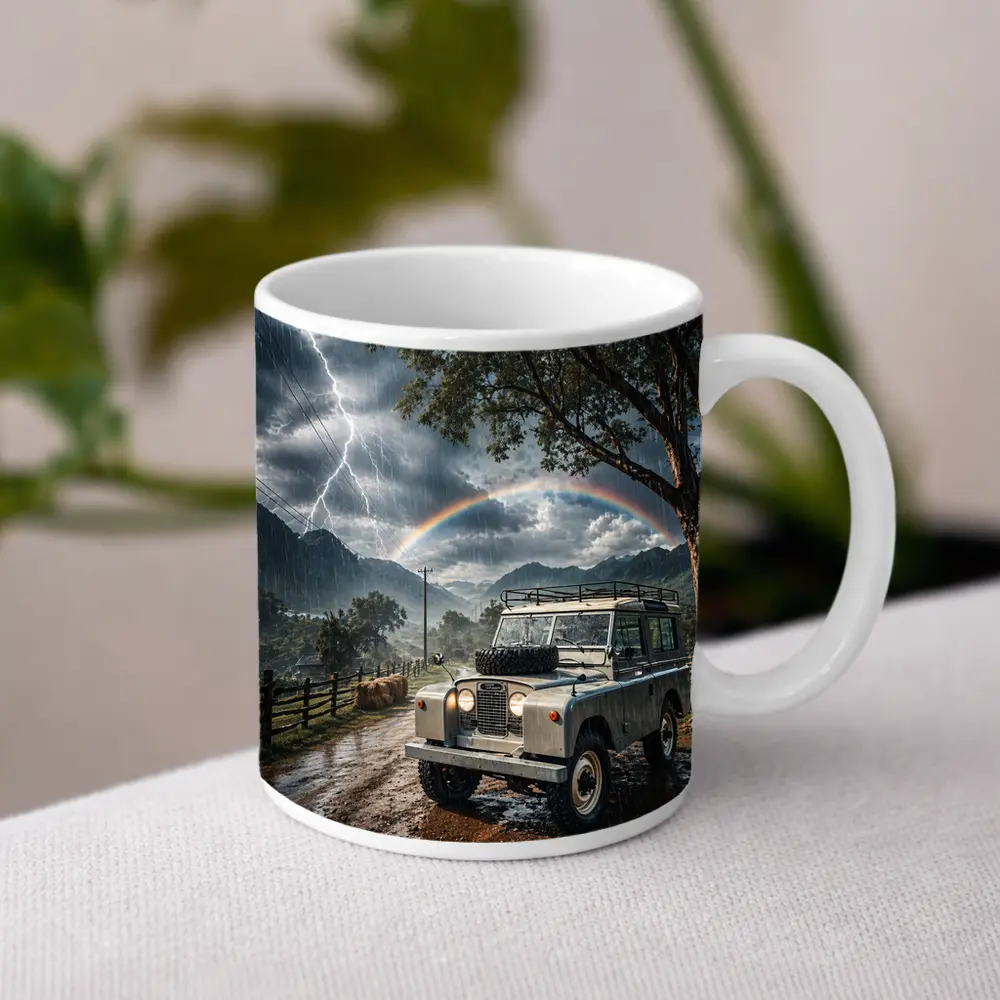 Land Rover Defender Storm Rainbow Mountain Road – Mugs