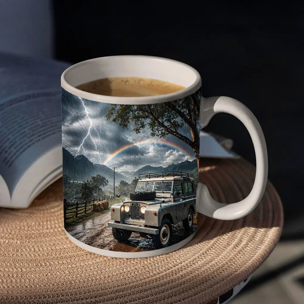 Land Rover Defender Storm Rainbow Mountain Road – Mugs