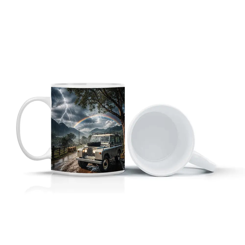 Land Rover Defender Storm Rainbow Mountain Road – Mugs