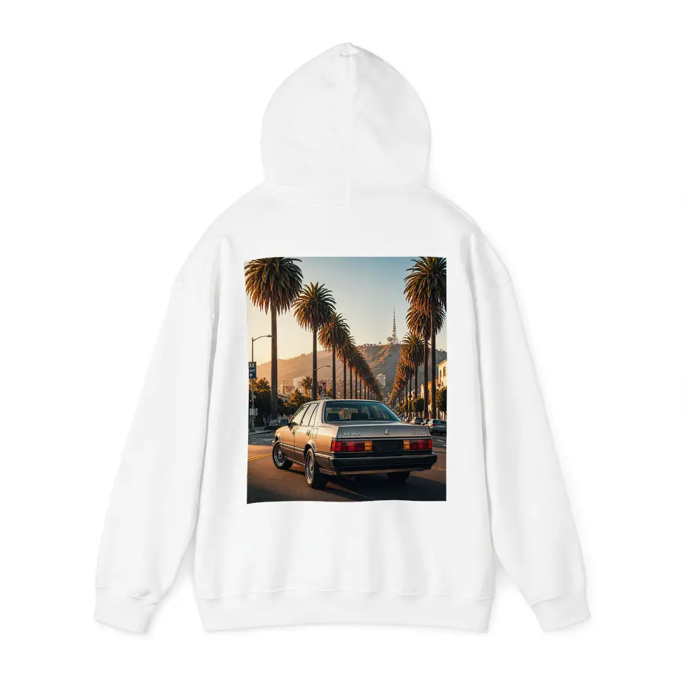 Vintage Lexus Sedan Los Angeles Palm Trees – Hoodies