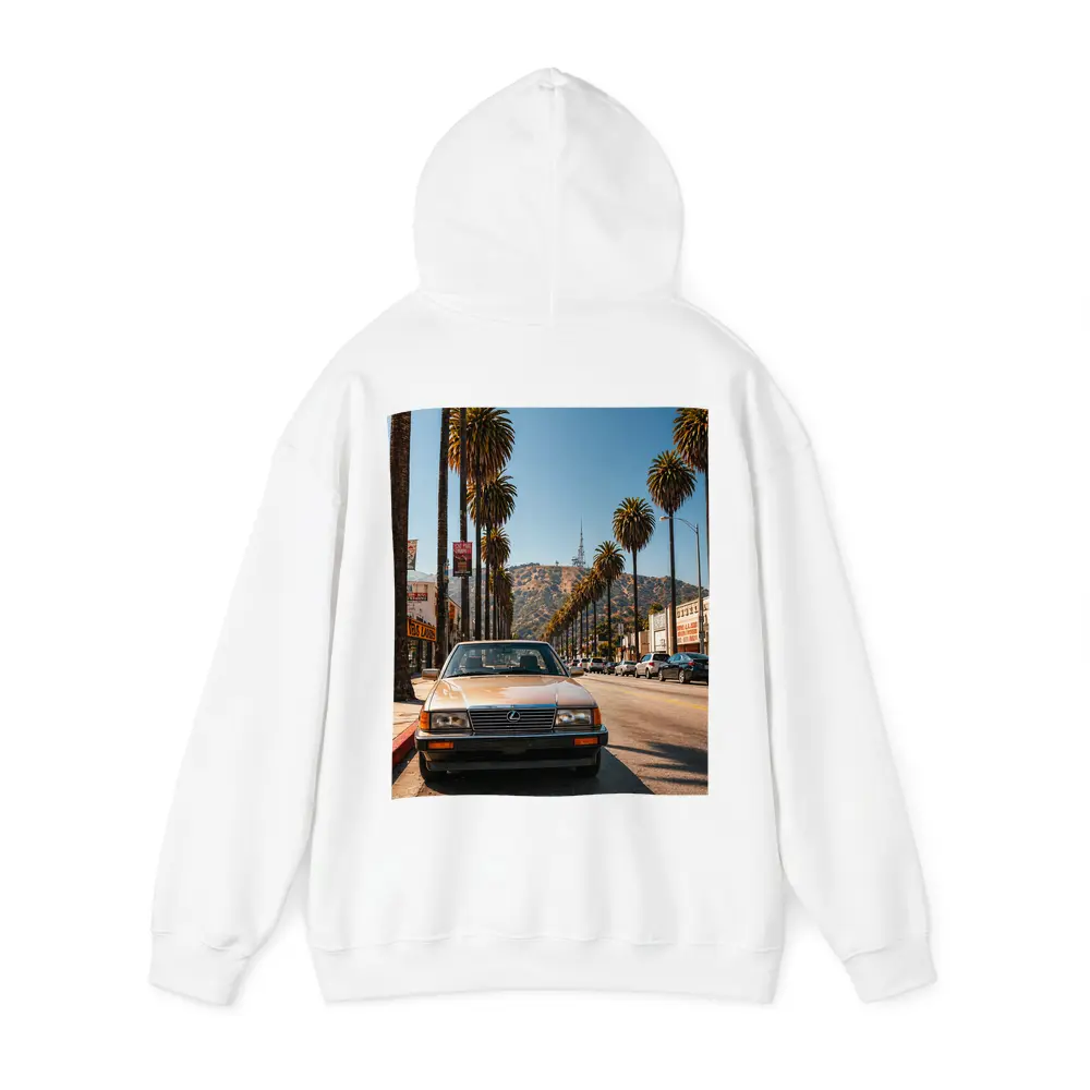 Vintage Lexus Parked on Los Angeles Street – Hoodies
