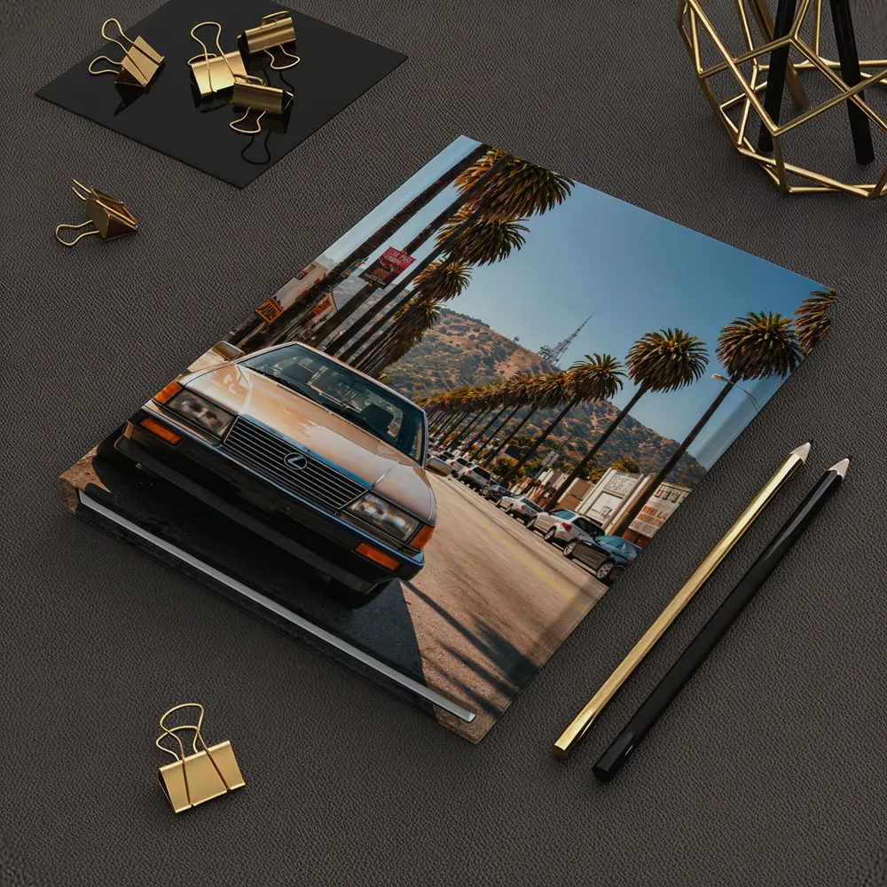 Vintage Lexus Parked on Los Angeles Street – Notebooks