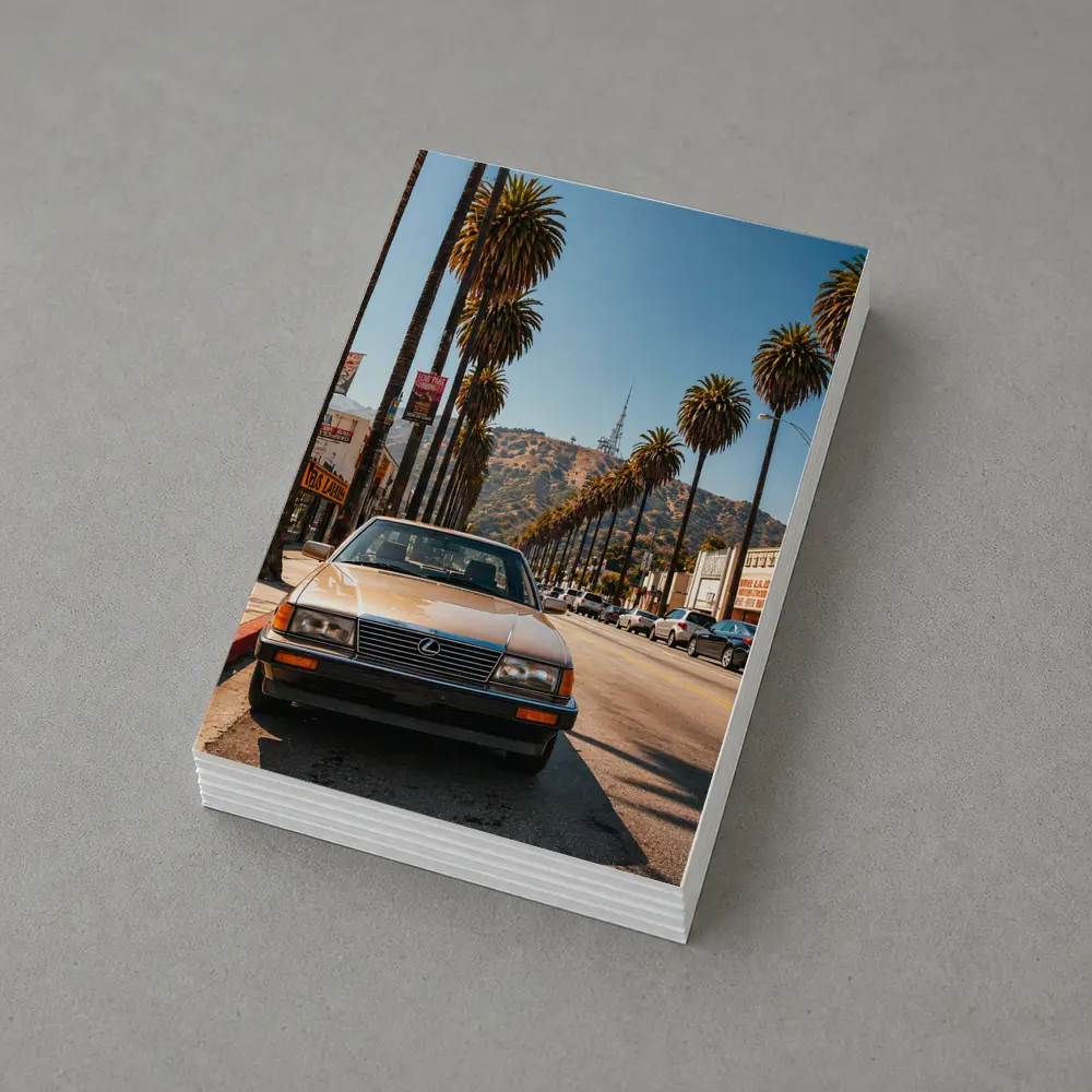 Vintage Lexus Parked on Los Angeles Street – Postcards