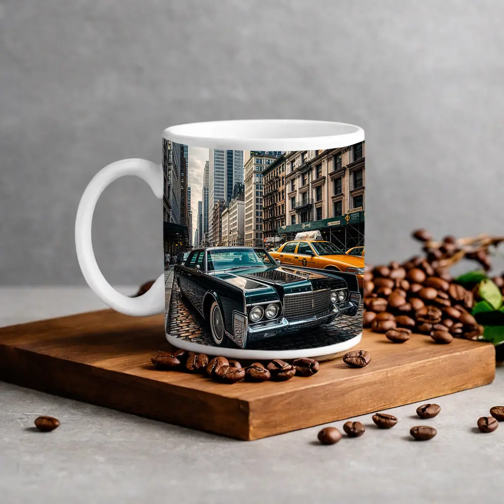 Lincoln Continental Classic Car New York City – Mugs