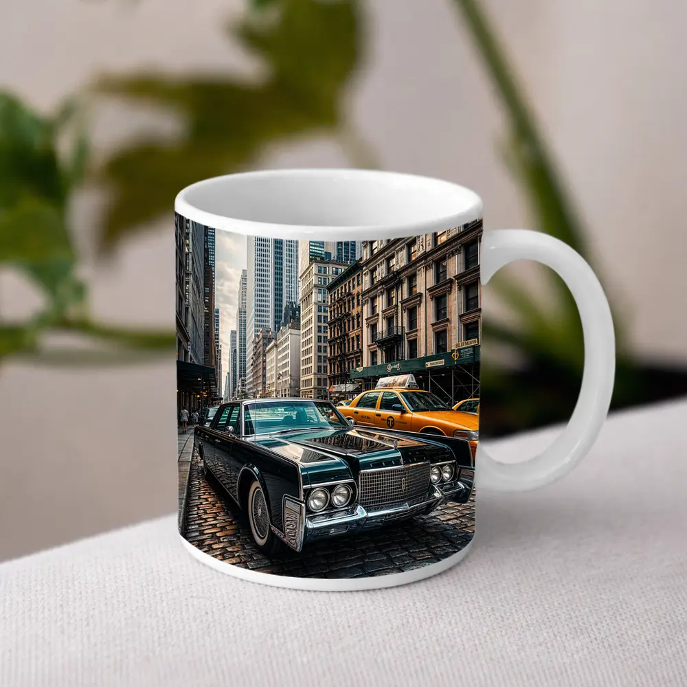 Lincoln Continental Classic Car New York City – Mugs
