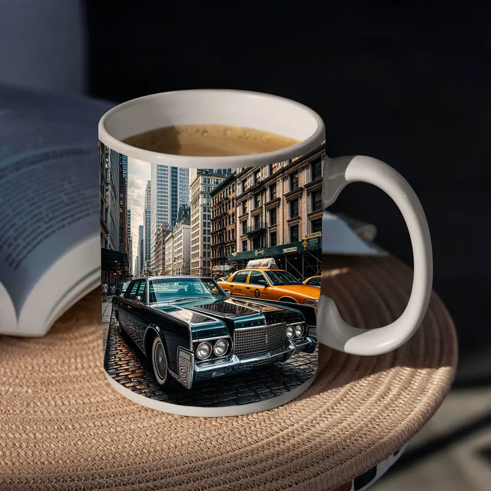 Lincoln Continental Classic Car New York City – Mugs