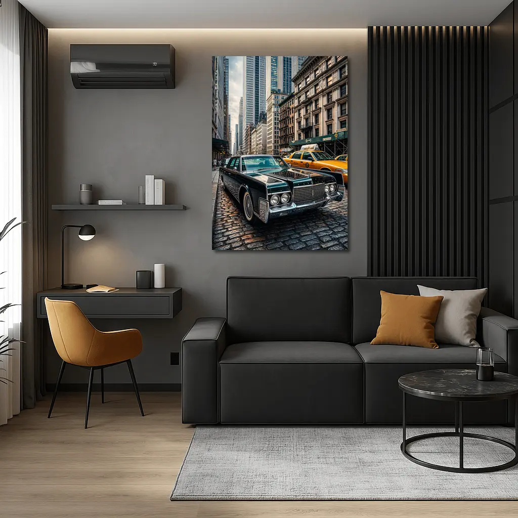 Lincoln Continental Classic Car New York City – Wall Art